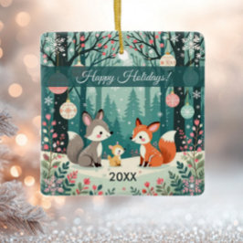 Vintager Wald Keramikornament