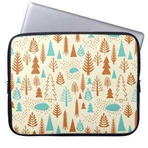 Vintager Wald: Zeitloses natürliches Muster. Laptopschutzhülle