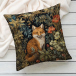 Vintager Waldfox Botanischer Blumengarten Kissen<br><div class="desc">Dieses herrliche Kissen besticht durch ein skurriles Design,  das inmitten eines üppigen Waldes einen angenehmen Fuchs ins Leben ruft. Umgeben von faszinierenden botanischen Blätter und zarten Jugendstilfloralen.</div>