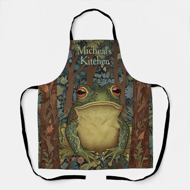 Vintager Waldfrosch Schürze (Vorderseite)