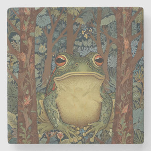 Vintager Waldfrosch Steinuntersetzer