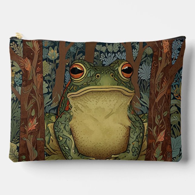Vintager Waldfrosch Zubehörtasche (Vorderseite)