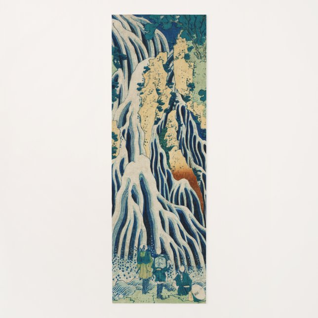 Vintager Wasserfall Kirifuri Yogamatte (Vorderseite)