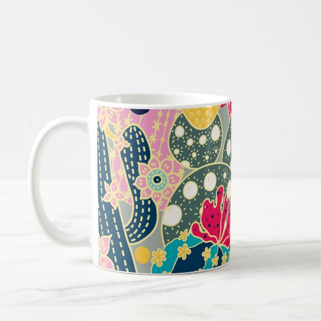 Vintager Wasserfarbenkürbis: Herbstmuster Kaffeetasse (Links)