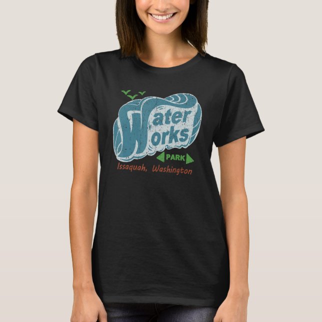 Vintager Wasserpark T-Shirt (Vorderseite)