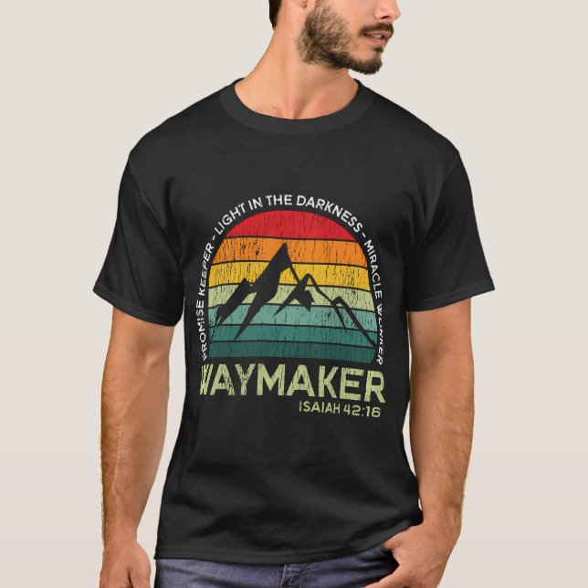 Vintager Waymaker Versprechen wahre Wunderarbeiter T-Shirt (Vorderseite)