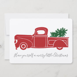 Vintager Weihnachts-LKW Feiertagskarte