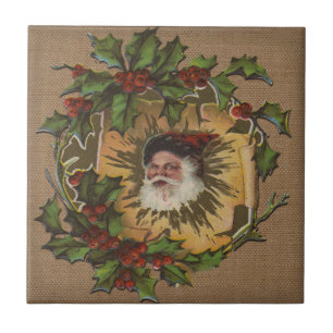 Vintager Weihnachtsanfang Fliese