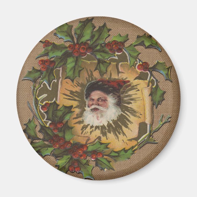 Vintager Weihnachtsanfang Magnet (Vorne)