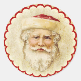 Vintager Weihnachtsaufkleber Runder Aufkleber