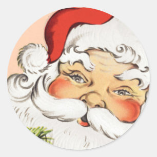 Vintager Weihnachtsaufkleber Runder Aufkleber