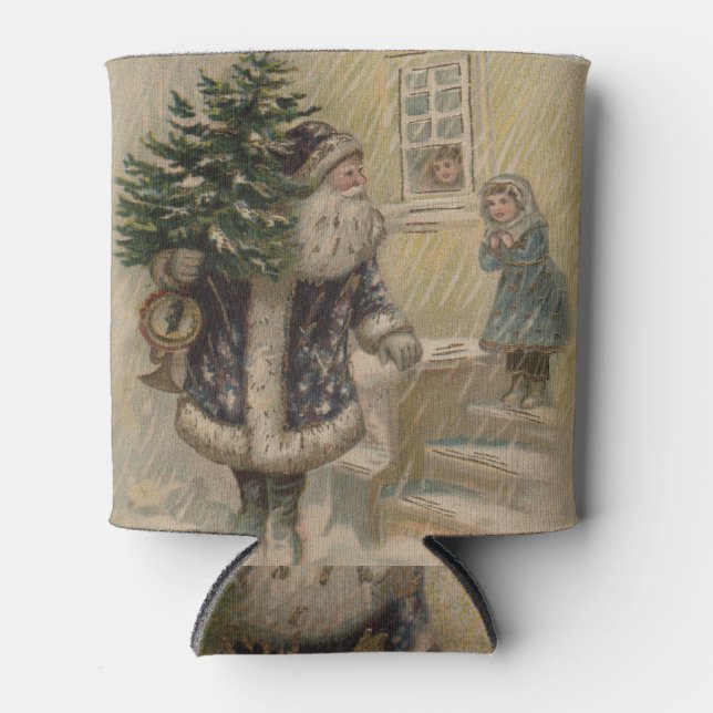 Vintager Weihnachtsbaum Dosenkühler (Vorderseite)