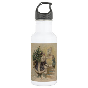 Vintager Weihnachtsbaum Edelstahlflasche