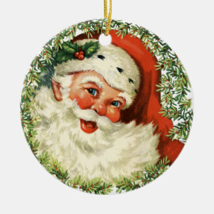Vintager Weihnachtsbaum Keramikornament