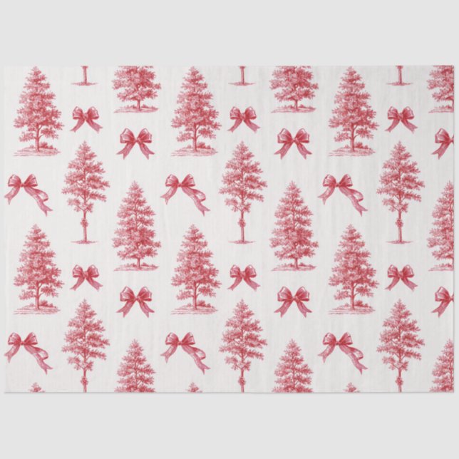 Vintager Weihnachtsbaum Seidenpapier (Vorderseite)