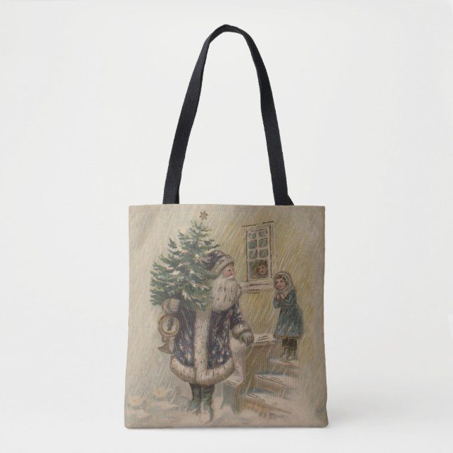 Vintager Weihnachtsbaum Tasche (Vorderseite)