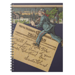 Vintager Weihnachtsbrief Notizblock