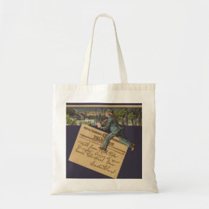 Vintager Weihnachtsbrief Tragetasche