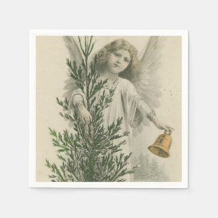 Vintager Weihnachtsengel Serviette