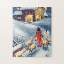 Vintager Weihnachtsengels-SchäferNativity