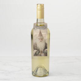 Vintager Weihnachtsfeiertag Flaschenanhänger