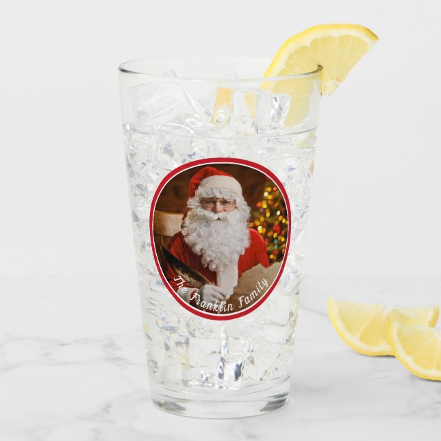 Vintager Weihnachtsfeiertag für den Weihnachtsmann Glas (Rückseite Ice)