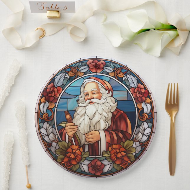 Vintager Weihnachtsfeiertag - Imitate Pappteller (Hochzeit)