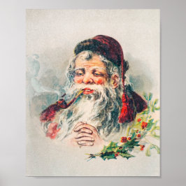 Vintager Weihnachtsfeiertag Poster