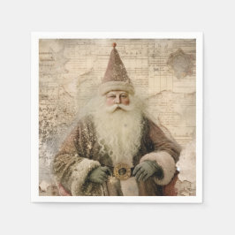 Vintager Weihnachtsfeiertag Serviette