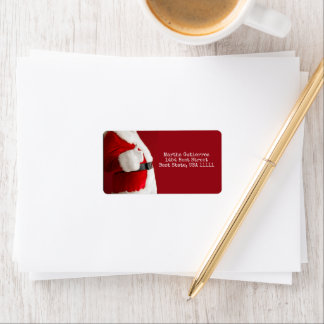 Vintager Weihnachtsfotograf Schrift Weihnachten Adressaufkleber
