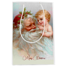 Vintager Weihnachtsgebrauch Mittlere Geschenktüte