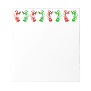 Vintager Weihnachtsladen Notizblock