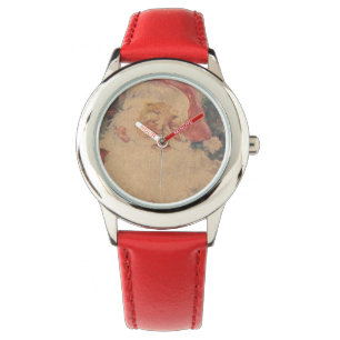 Vintager Weihnachtsmann Armbanduhr