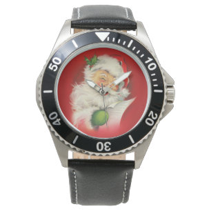 Vintager Weihnachtsmann Armbanduhr