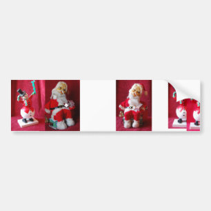 Vintager Weihnachtsmann Autoaufkleber