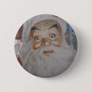 Vintager Weihnachtsmann Button