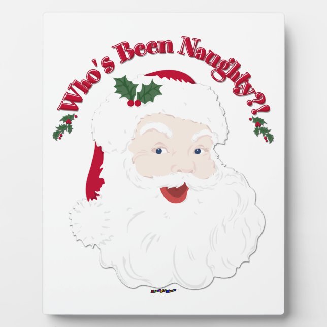 Vintager Weihnachtsmann, der schon so unartig war? Fotoplatte (Vorderseite)