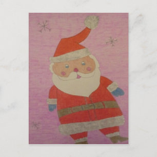 Vintager Weihnachtsmann Feiertagspostkarte