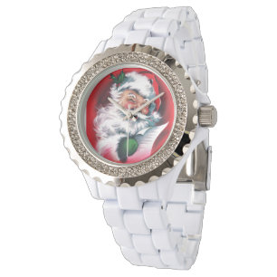 Vintager Weihnachtsmann, frohe Weihnachten, glück Armbanduhr