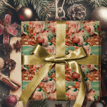 Vintager Weihnachtsmann Frohe Weihnachtswrapping P Geschenkpapier<br><div class="desc">Geben Sie Ihren Gaben die persönliche Touch mit charmanten Vintagen Weihnachtsmann fröhlichen Weihnachtsverpackung Papier. Bereiten Sie sich mit einem Vintagen Weihnachtswrapping Paper auf Ihren Urlaub vor! Mit einem klassischen Santa Claus-Design, das Liebhabern und Freunden Urlaubsfreude bereiten wird. Personalisieren Sie Ihre Daten mit Familiennamen oder einer speziellen Nachricht. Durchsuchen Sie meine...</div>