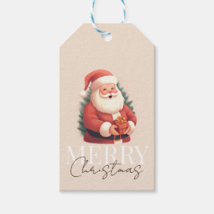 Vintager Weihnachtsmann Geschenkanhänger