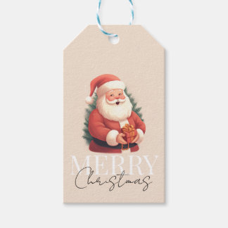 Vintager Weihnachtsmann Geschenkanhänger