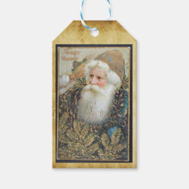 Vintager Weihnachtsmann Geschenkanhänger