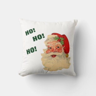 Vintager Weihnachtsmann! Ho! Ho! Kissen