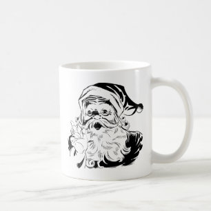 Vintager Weihnachtsmann Kaffeetasse