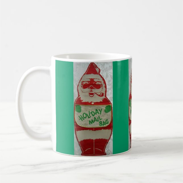 Vintager Weihnachtsmann Kaffeetasse (Links)