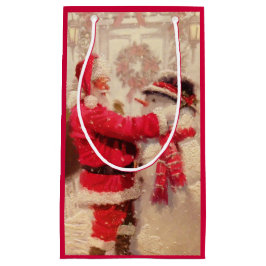 Vintager Weihnachtsmann Kleine Geschenktüte