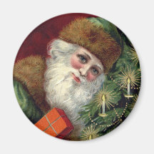 Vintager Weihnachtsmann-Kühlschrankmagnet