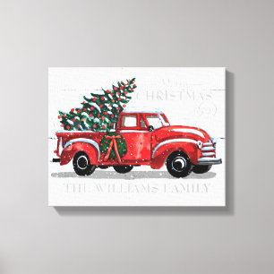 Vintager Weihnachtsmann Leinwanddruck