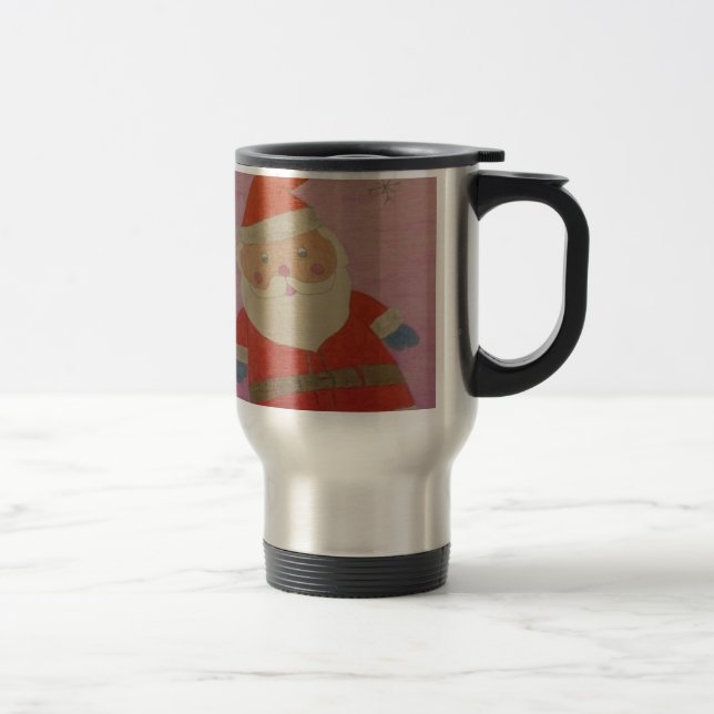 Vintager Weihnachtsmann Reisebecher (Rechts)